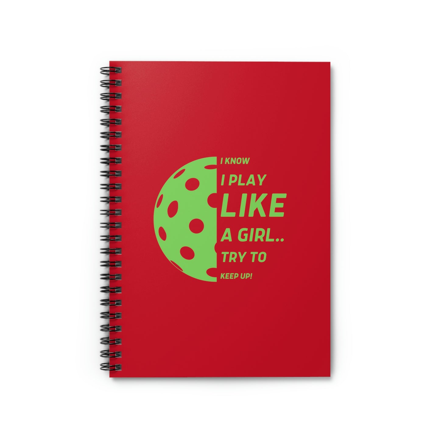 Spiral Notebook - Ruled Line  (Green Graphic)