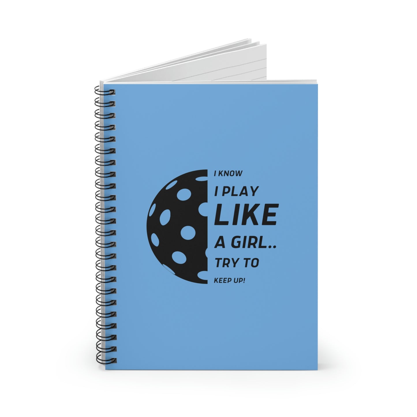 Spiral Notebook - Ruled Line  (Black Graphic)