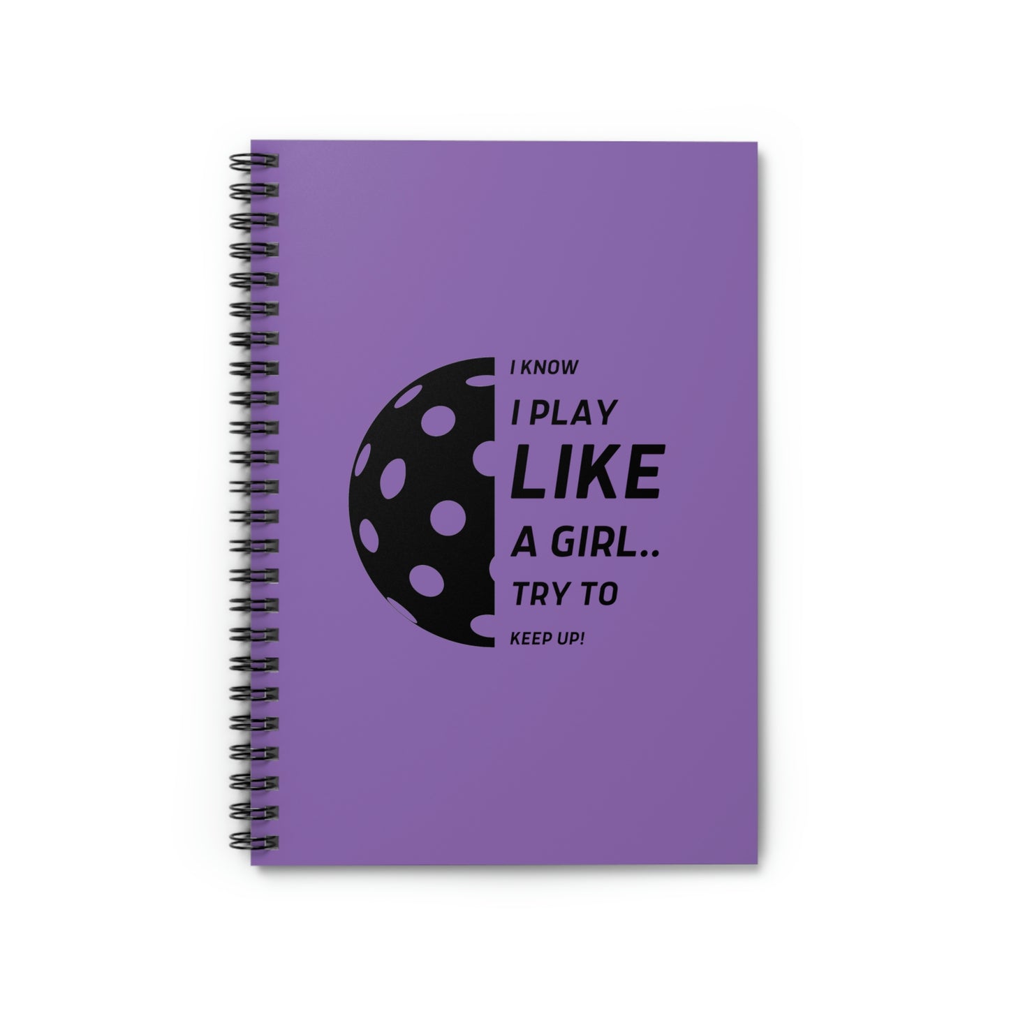 Spiral Notebook - Ruled Line  (Black Graphic)