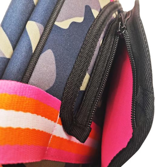 Camo with Pink and Orange stripes
