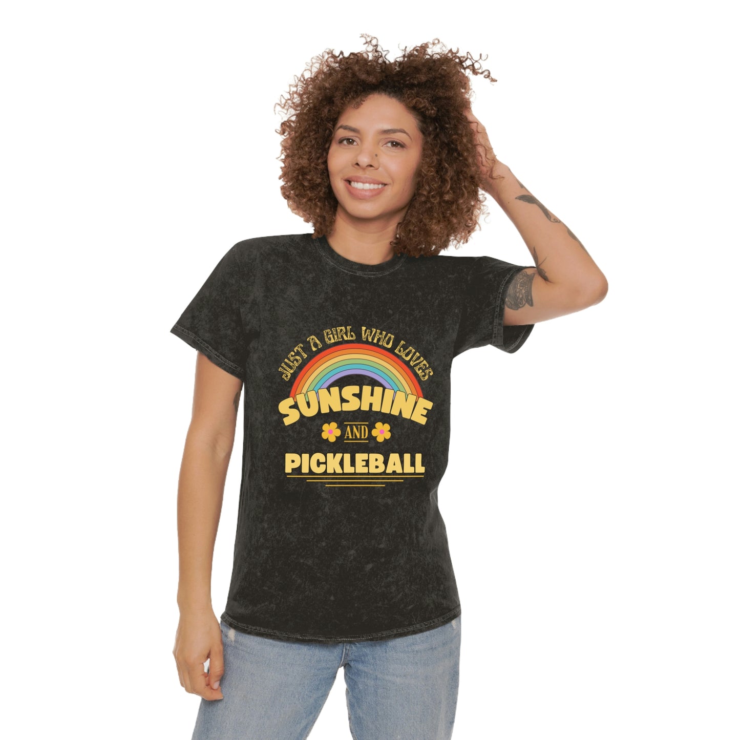 Unisex Mineral Wash T-Shirt (Sunshine Graphic Women)