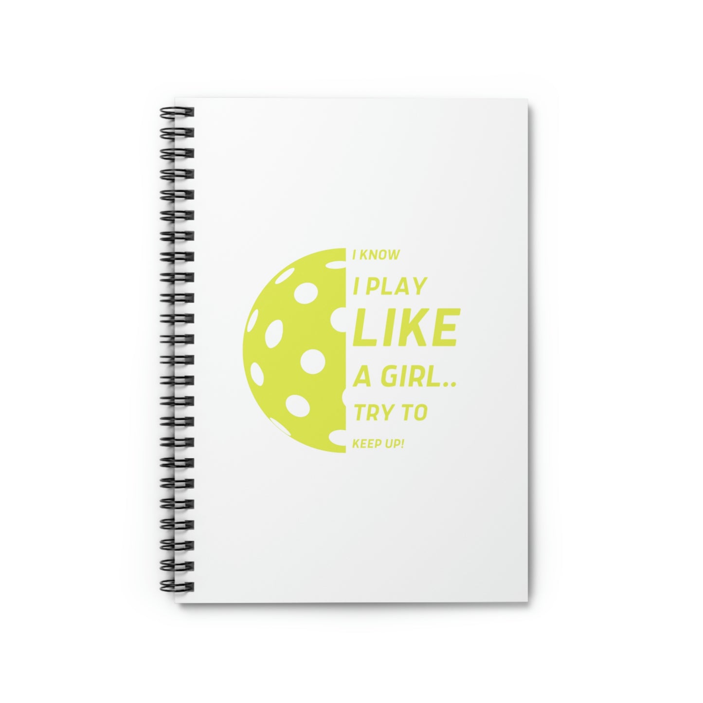 Spiral Notebook - Ruled Line  (Yellow Graphic)